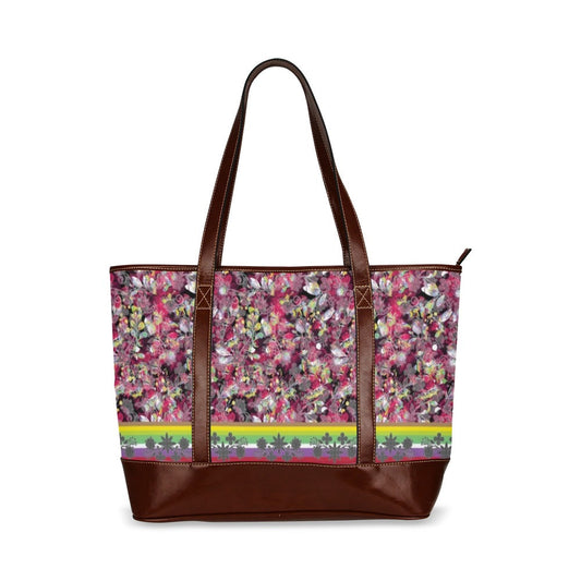 Culture in Nature Maroon Tote Handbag