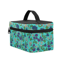 Load image into Gallery viewer, Grandmother Stories Turquoise Cosmetic Bag/Large
