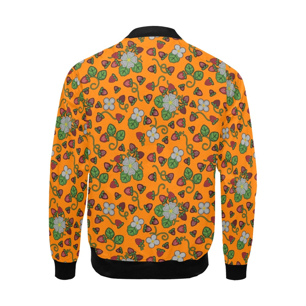 Strawberry Dreams Carrot Bomber Jacket for Men