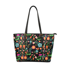 Load image into Gallery viewer, Bee Spring Night Leather Tote Bag
