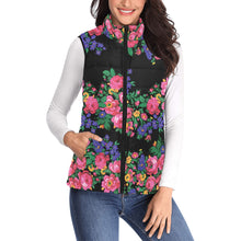 Load image into Gallery viewer, Kokum&#39;s Revenge Black Women&#39;s Padded Vest Jacket
