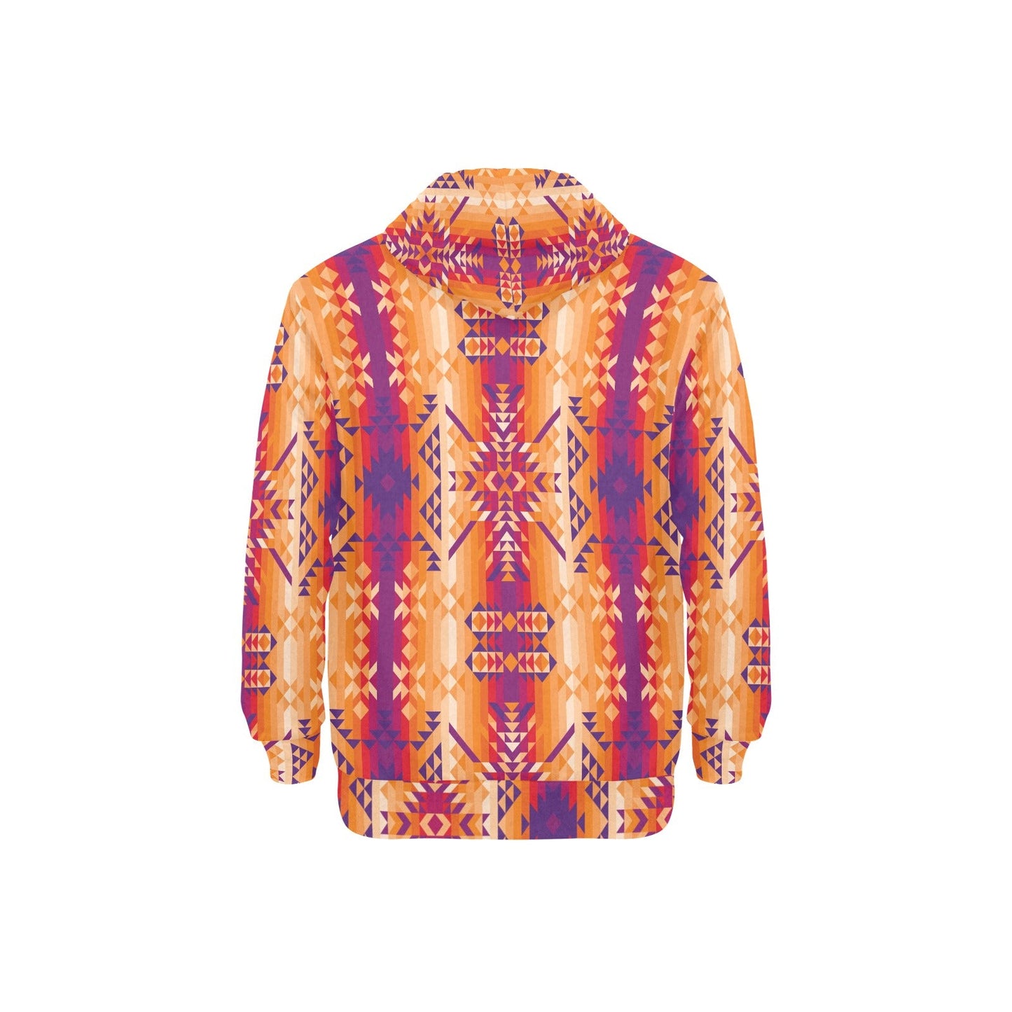 Desert Geo Men's Long Sleeve Fleece Hoodie