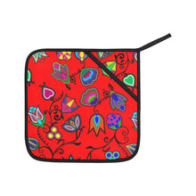 Load image into Gallery viewer, Indigenous Paisley Dahlia Oven Mitt &amp; Pot Holder
