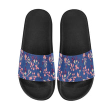 Load image into Gallery viewer, Swift Floral Peach Blue Men&#39;s Slide Sandals
