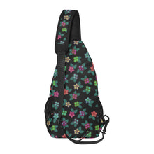 Load image into Gallery viewer, Berry Flowers Black Chest Bag
