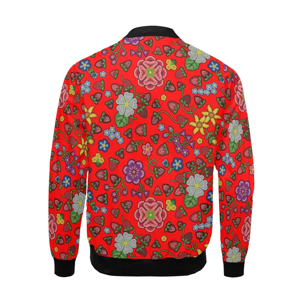 Berry Pop Fire Bomber Jacket for Men