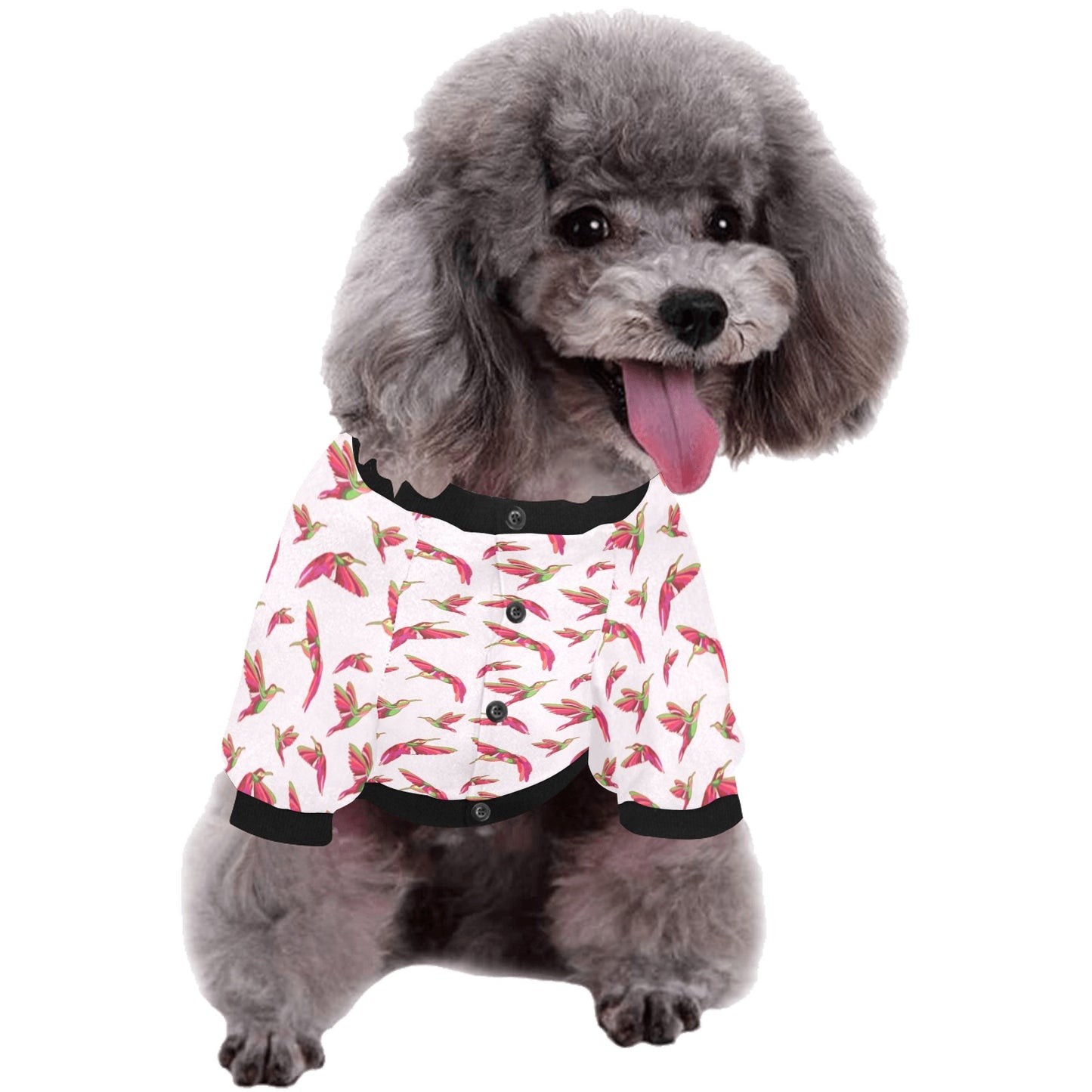 Red Swift Colourful Pet Dog Round Neck Shirt