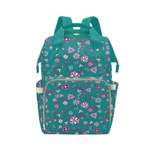 Load image into Gallery viewer, Burgundy Bloom Multi-Function Diaper Backpack/Diaper Bag
