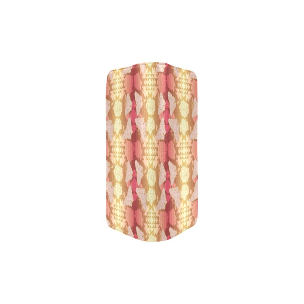 Butterfly and Roses on Geometric Clutch