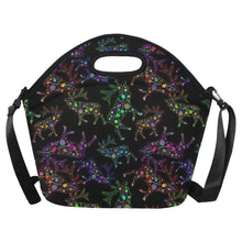 Load image into Gallery viewer, Neon Floral Elks Neoprene Lunch Bag/Large
