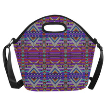 Load image into Gallery viewer, Medicine Blessing Purple Neoprene Lunch Bag/Large
