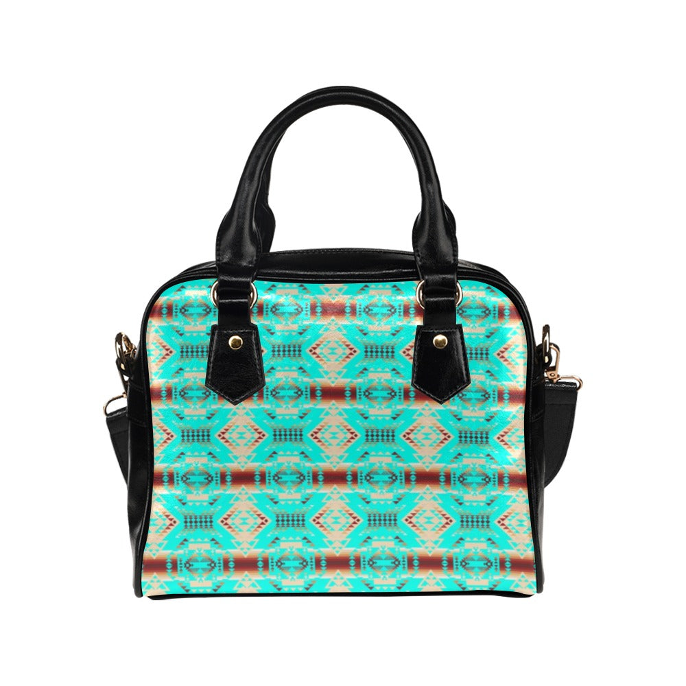 Gathering Earth Turquoise Shoulder Handbag