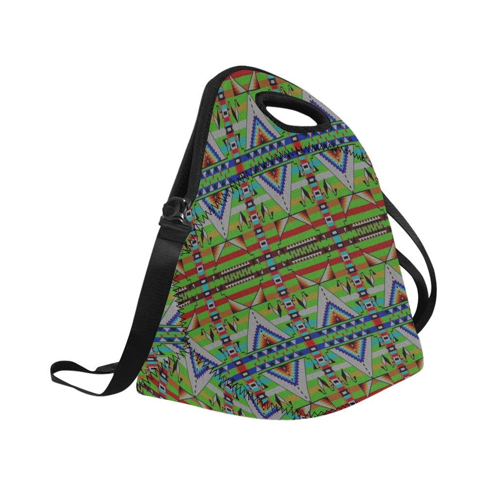 Medicine Blessing Lime Green Neoprene Lunch Bag/Large