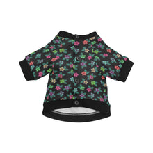 Load image into Gallery viewer, Berry Flowers Black Pet Dog Round Neck Shirt
