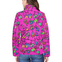 Load image into Gallery viewer, Indigenous Paisley Women&#39;s Stand Collar Padded Jacket
