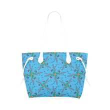 Load image into Gallery viewer, Willow Bee Saphire Clover Canvas Tote Bag
