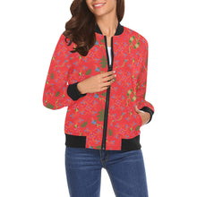 Load image into Gallery viewer, Vine Life Scarlet Bomber Jacket for Women
