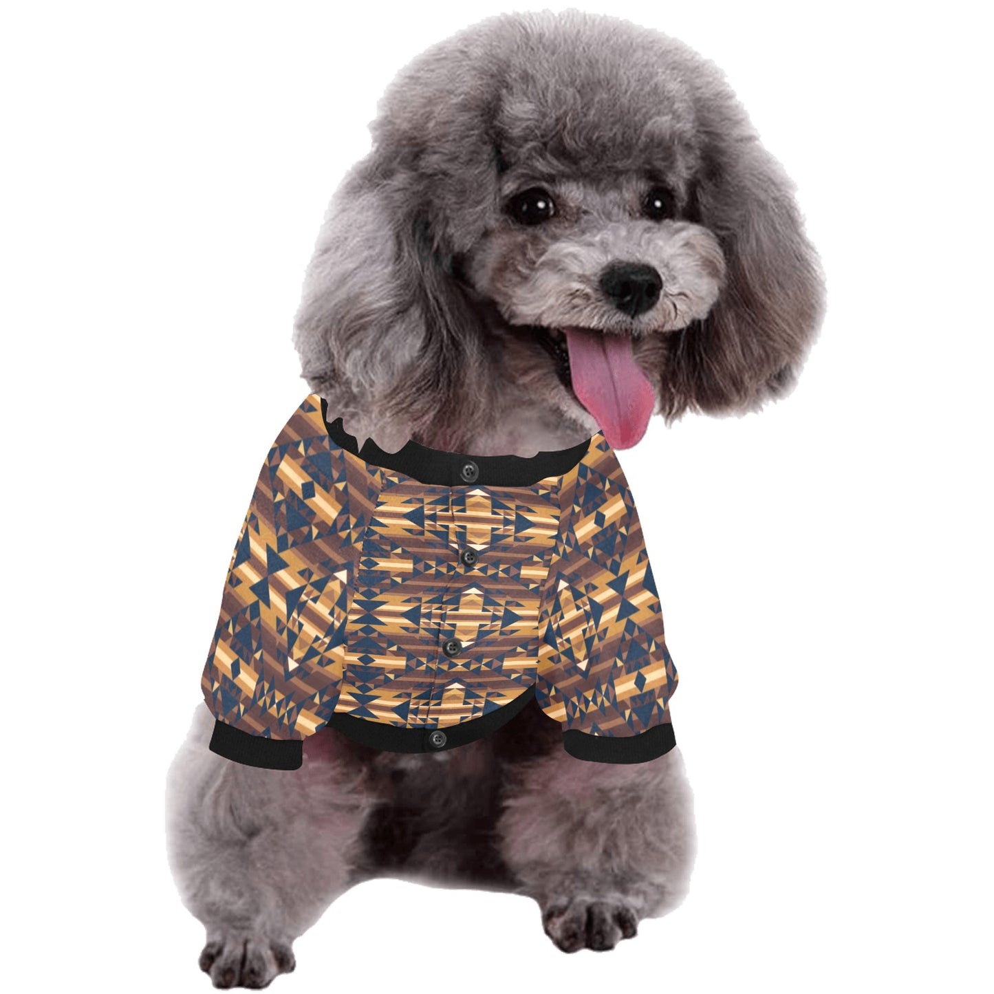 Marron Cloud Pet Dog Round Neck Shirt