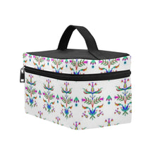 Load image into Gallery viewer, Dakota Damask White Cosmetic Bag/Large
