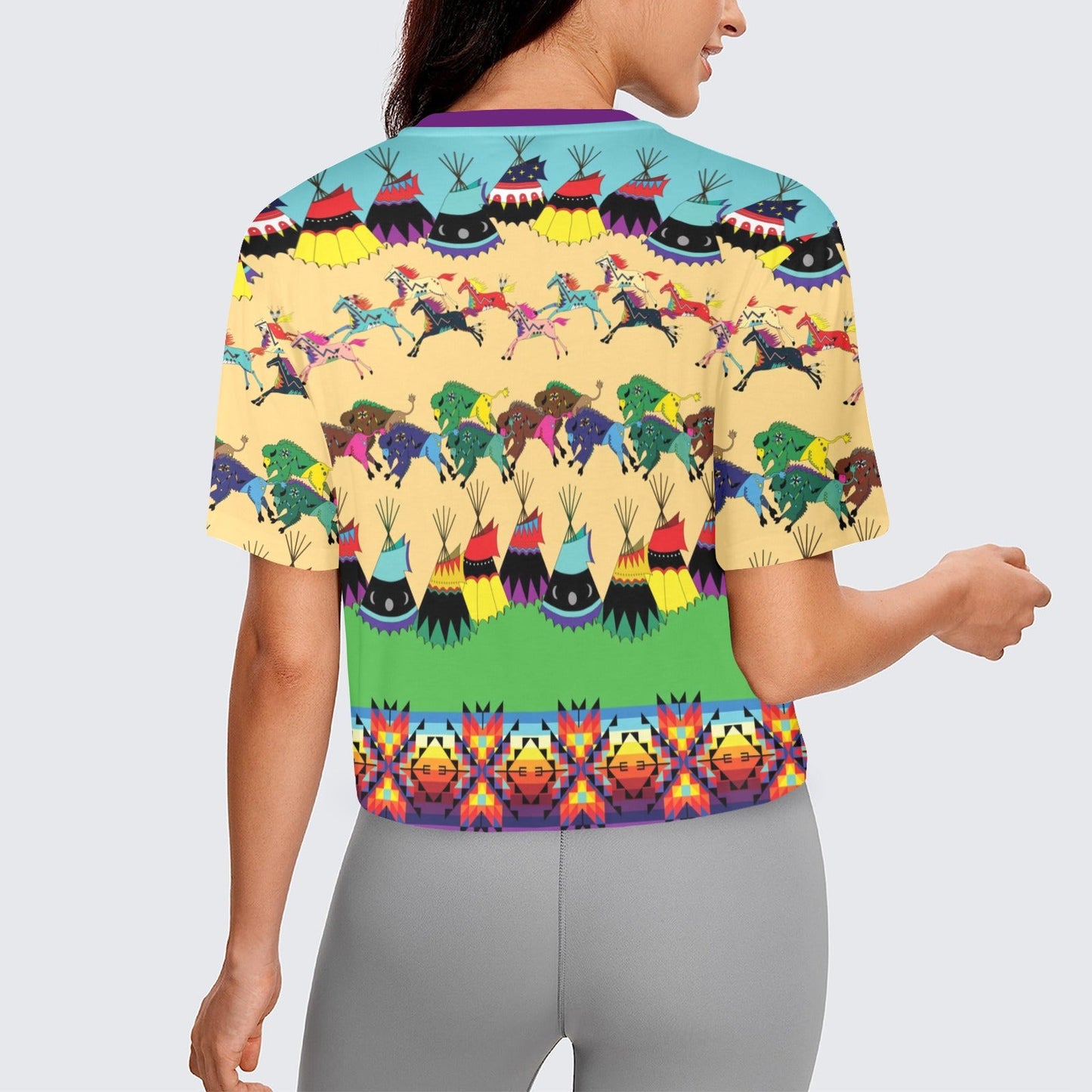 Prairie Bison Crop Top