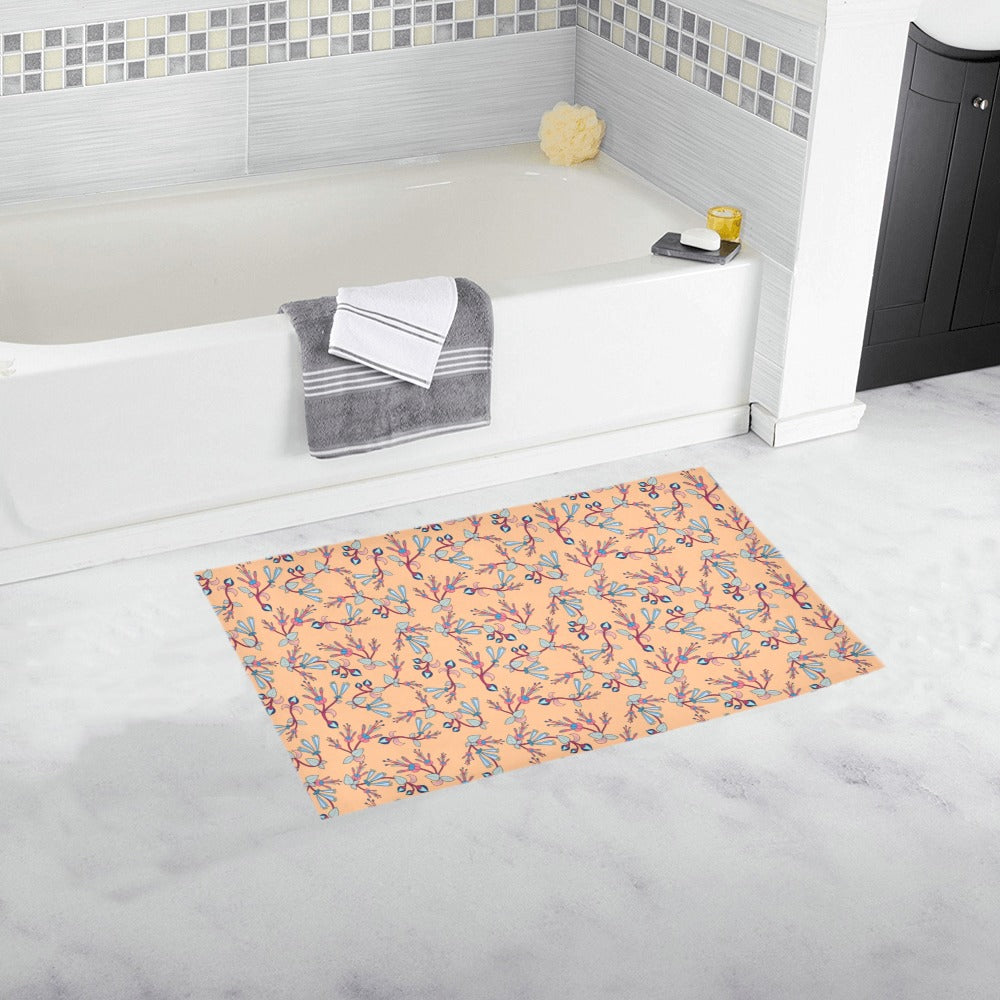 Swift Floral Peache Bath Rug 16''x 28''