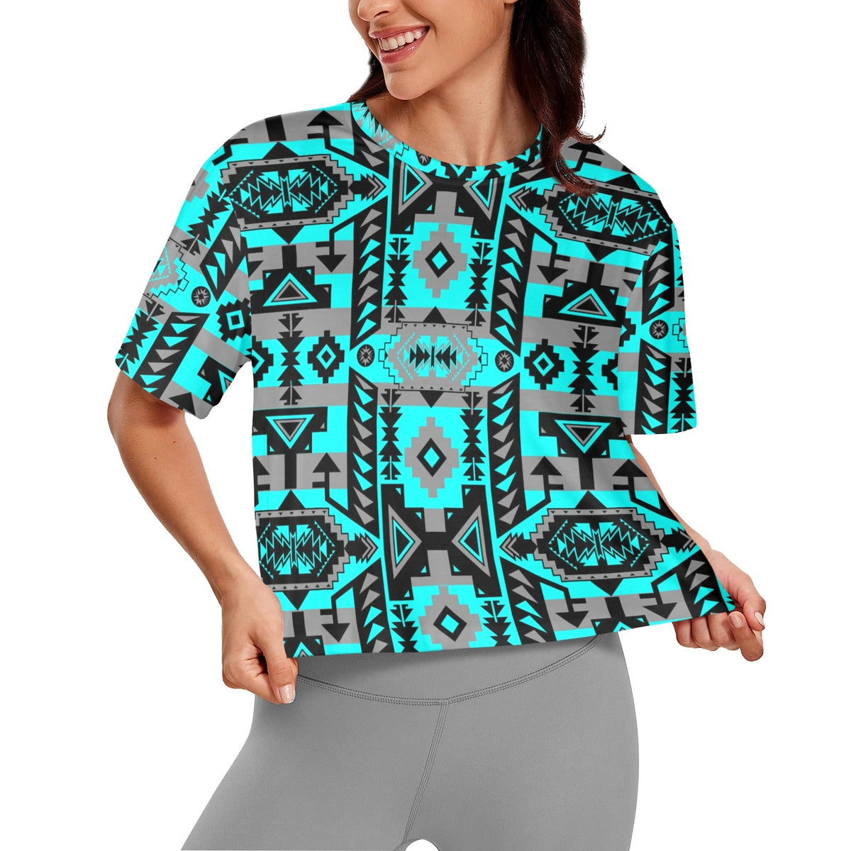 Chiefs Mountain Sky Crop Top