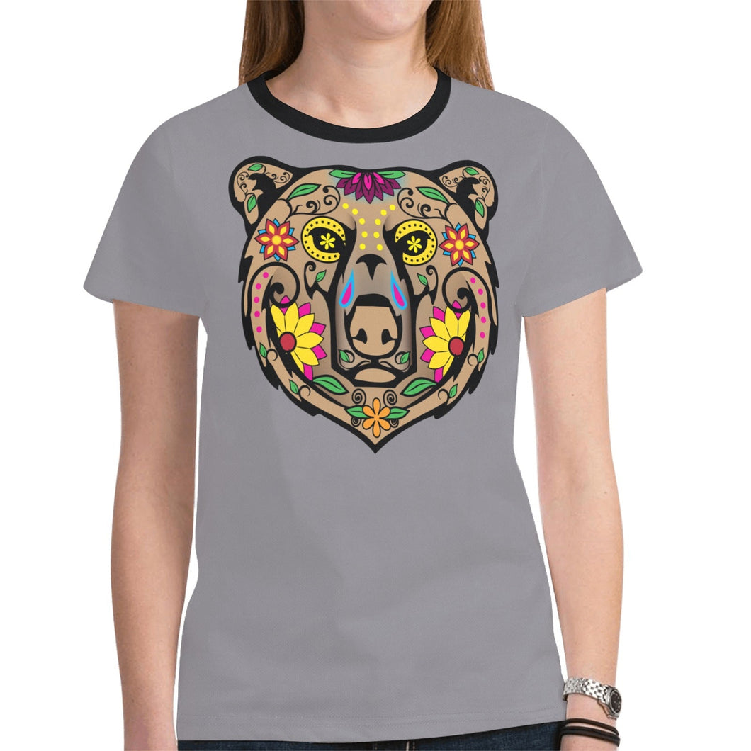 Bear Spirit Guide Dark Gray T-shirt for Women