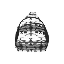 Load image into Gallery viewer, Between the Mountains White and Black Chest Bag
