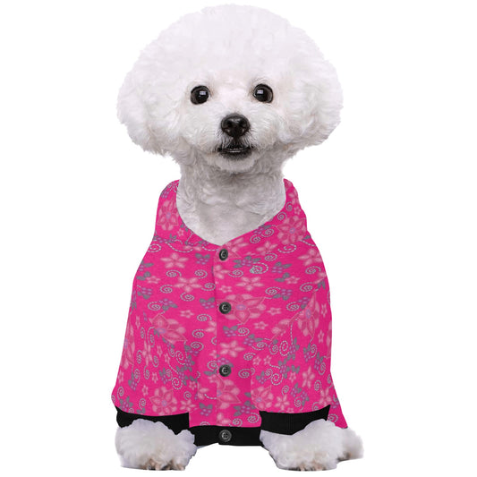 Berry Picking Pink Pet Dog Hoodie