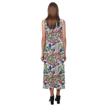 Load image into Gallery viewer, Takwakin Harvest Bright Birch Phaedra Sleeveless Open Fork Long Dress
