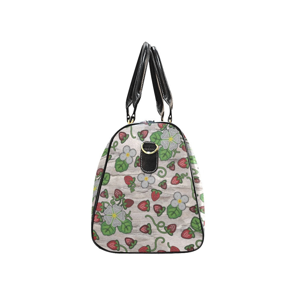 Strawberry Dreams Bright Birch Waterproof Travel Bag