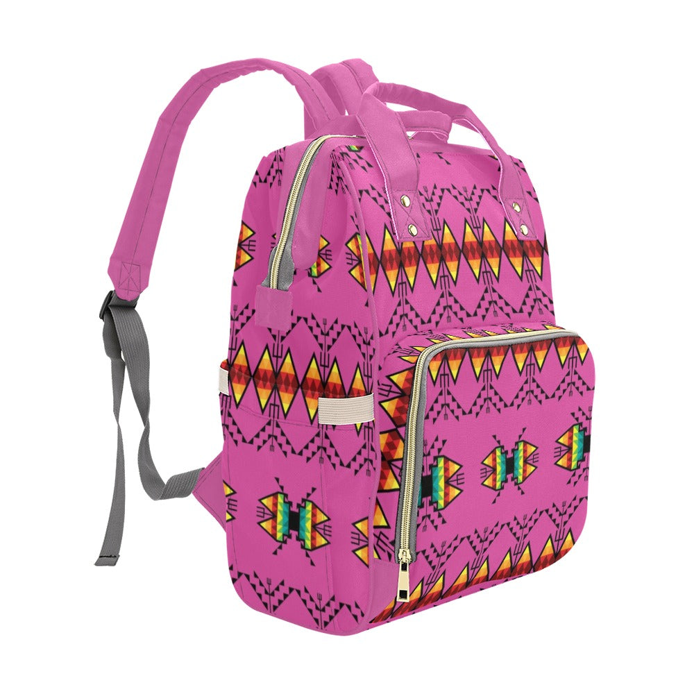 Sacred Trust Pink Multi-Function Diaper Backpack/Diaper Bag