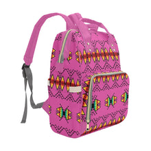 Load image into Gallery viewer, Sacred Trust Pink Multi-Function Diaper Backpack/Diaper Bag
