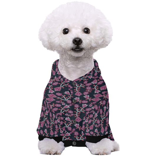 Beaded Pink Pet Dog Hoodie