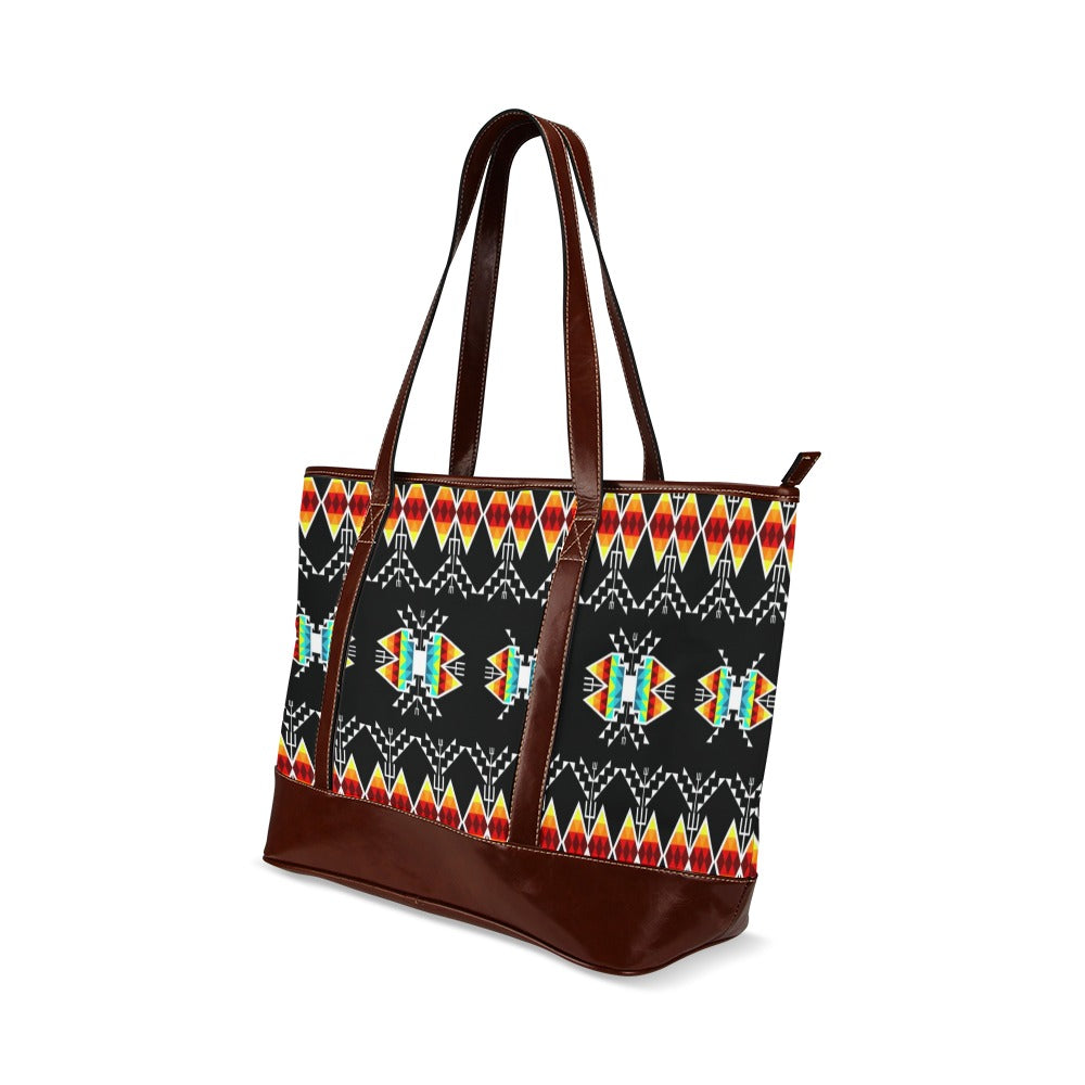 Sacred Trust Black Colour Tote Handbag