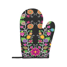 Load image into Gallery viewer, Floral Beadwork Oven Mitt &amp; Pot Holder
