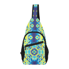 Load image into Gallery viewer, Kaleidoscope Jaune Bleu Chest Bag
