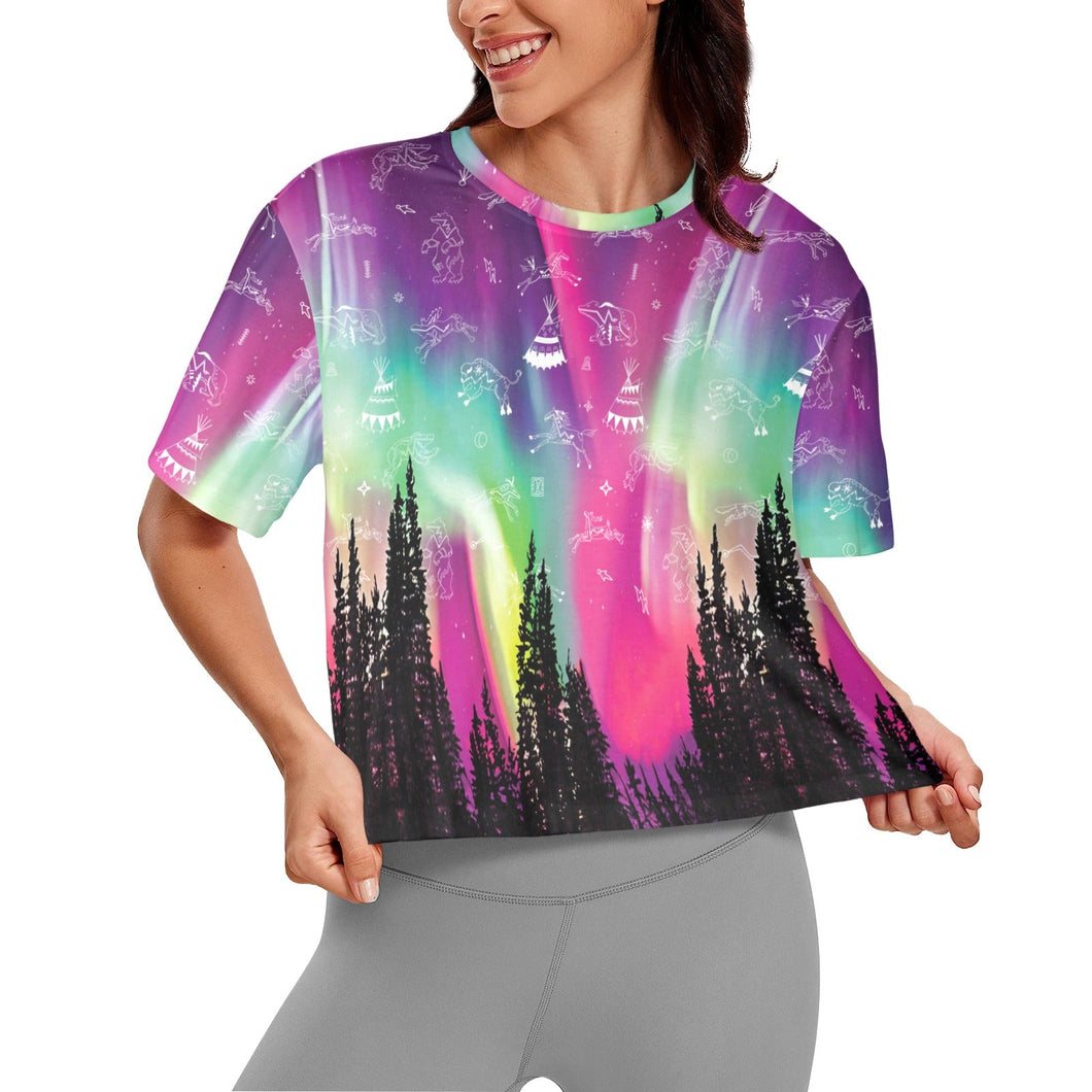 Aurora Medicine Animals 3 Crop Top