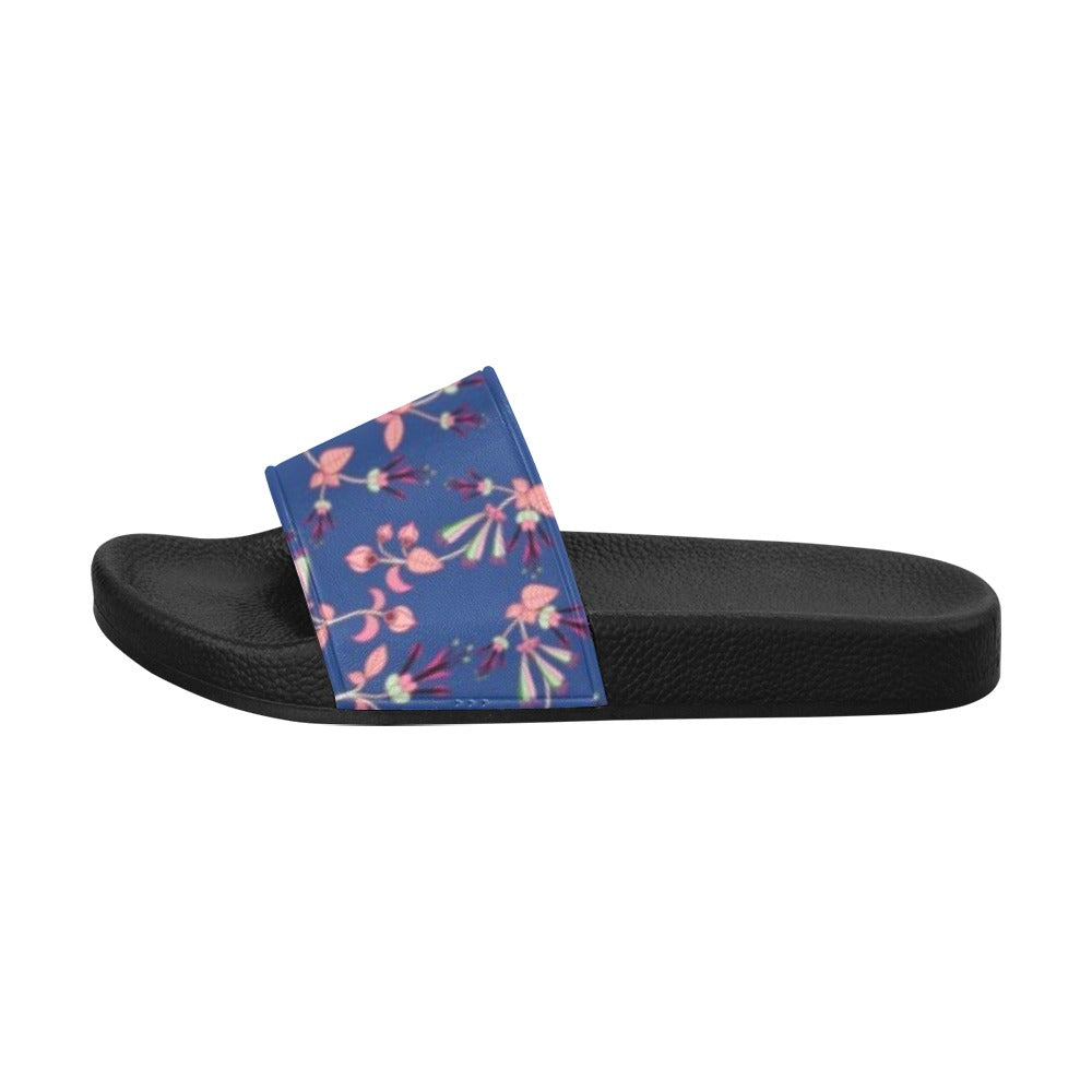 Swift Floral Peach Blue Men's Slide Sandals