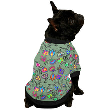 Load image into Gallery viewer, Indigenous Paisley Dark Sea Pet Dog Round Neck Shirt
