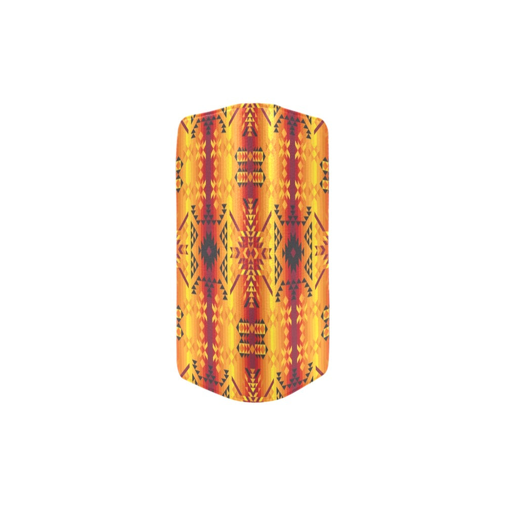 Desert Geo Yellow Red Clutch