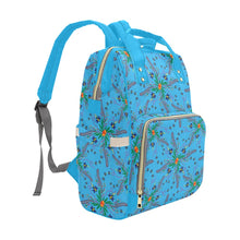 Load image into Gallery viewer, Willow Bee Saphire Multi-Function Diaper Backpack/Diaper Bag
