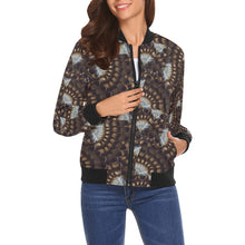 Load image into Gallery viewer, Hawk Feathers Bomber Jacket for Women
