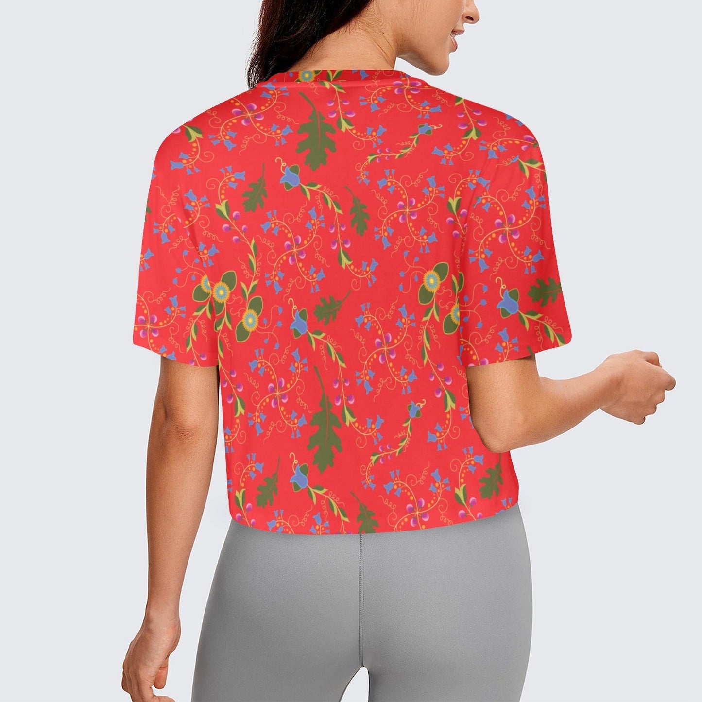 Vine Life Scarlet Crop Top