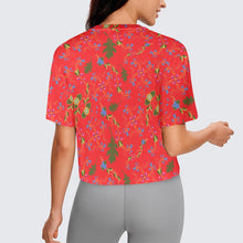 Load image into Gallery viewer, Vine Life Scarlet Crop Top
