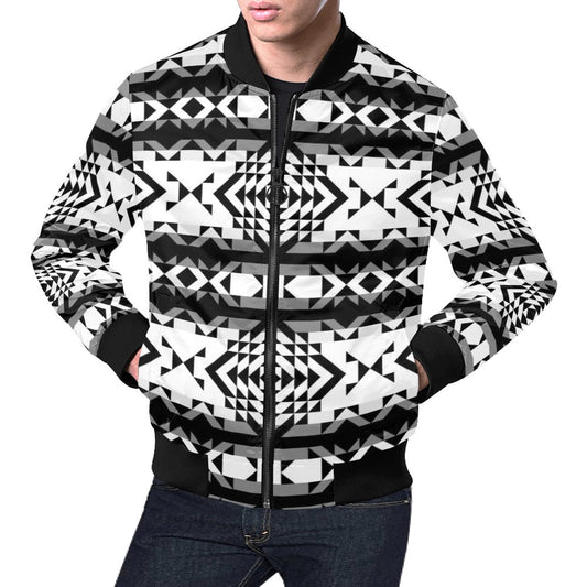 Black Rose Blizzard Bomber Jacket for Men