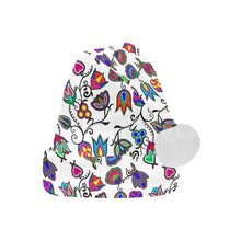 Load image into Gallery viewer, Indigenous Paisley White Santa Hat
