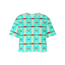 Load image into Gallery viewer, Gathering Earth Turquoise Crop Top
