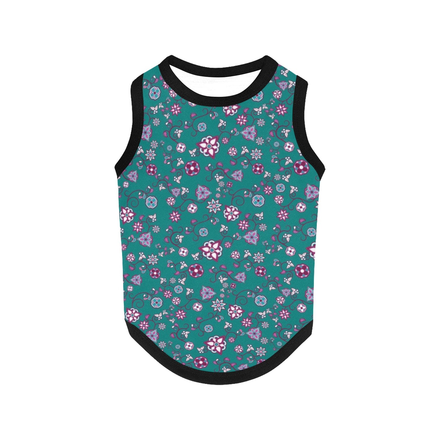Burgundy Bloom Pet Tank Top