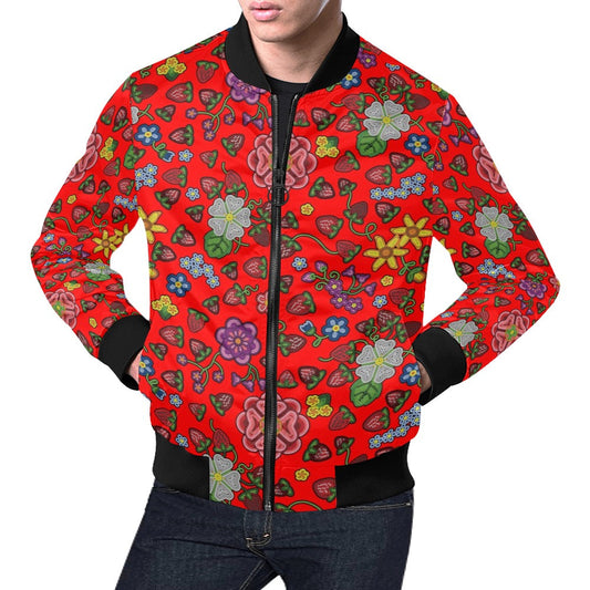 Berry Pop Fire Bomber Jacket for Men